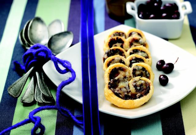 Palmiers à la Tomme de Savoie et à la tapenade