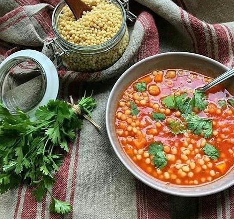 Aych (petits plombs) aux lentilles à l'algérienne