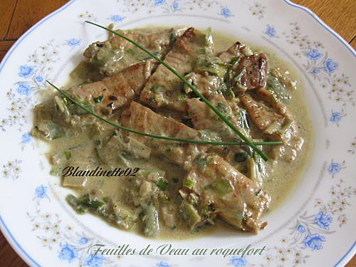 Feuille de veau au roquefort