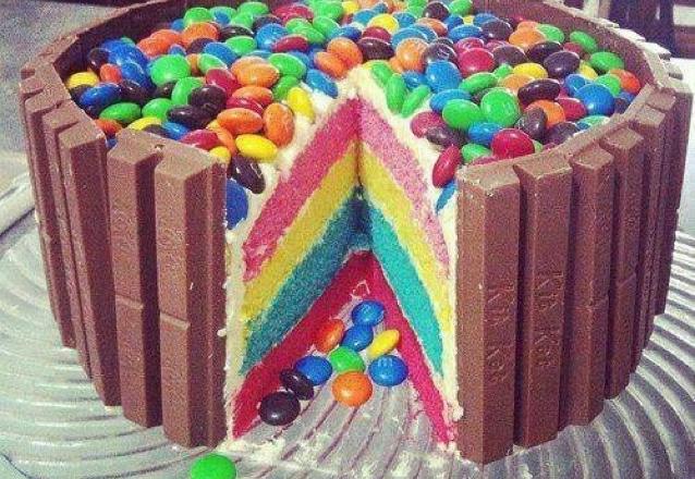 Rainbow Cake classique