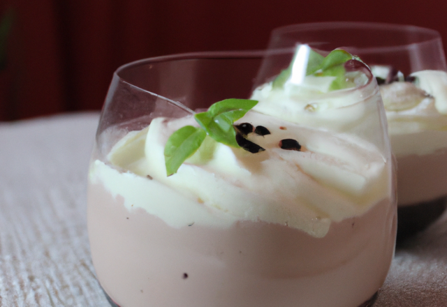 Mousse au chocolat blanc rapide