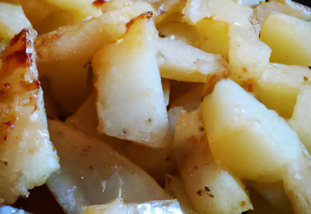 Écrasé de pommes de terre au Cantal jeune et à l'huile