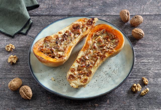 Le butternut farci au poulet et aux noix : la recette facile et gourmande à tester ce week-end !