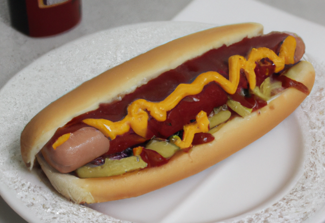 Hot-dog au ketchup amora