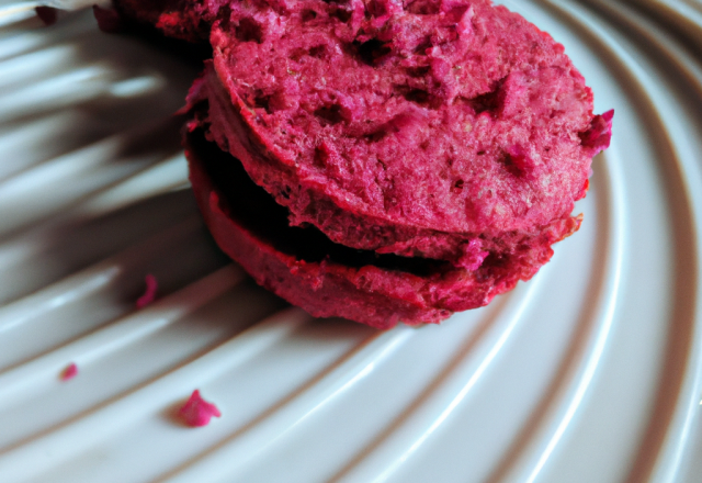 Macaron de betterave et chèvre