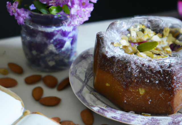 Cake mûres et amandes