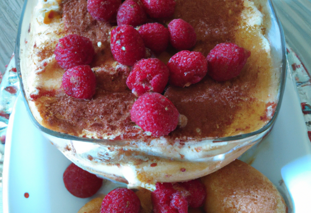 Tiramisu rafraîchissant aux framboises