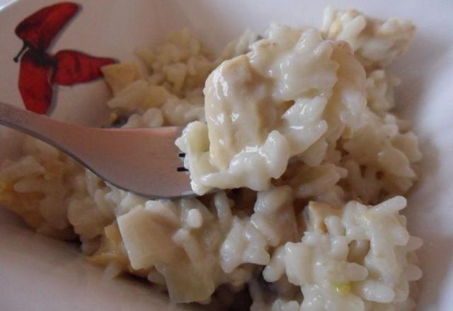 Risotto au poulet facile