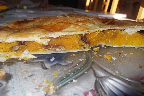 Galette des rois à la courge et aux noix de pécan