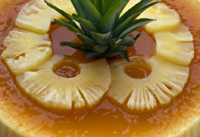 Flan à l'ananas