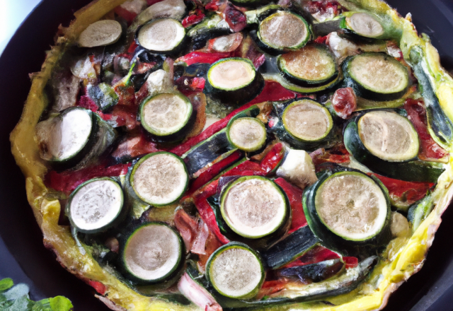 Quiche végétarienne courgettes et boulgour