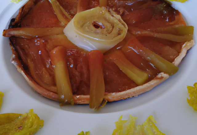 Tarte tatin aux endives et Fourme d'Ambert