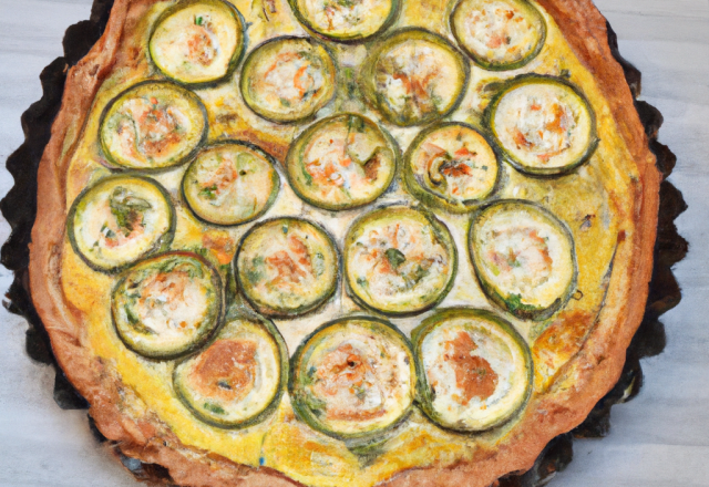 Tarte courgettes boursin