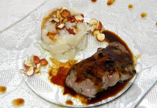 Agneau mariné, sauce miel et Savora