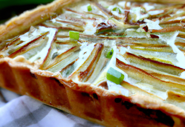 Quiche de poireaux au camembert