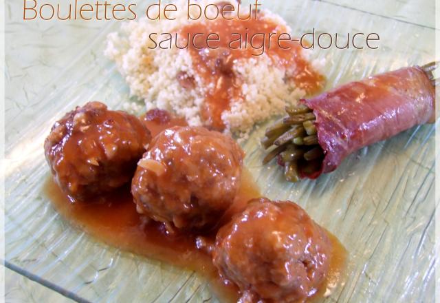 Boulettes de bœuf sauce aigre-douce