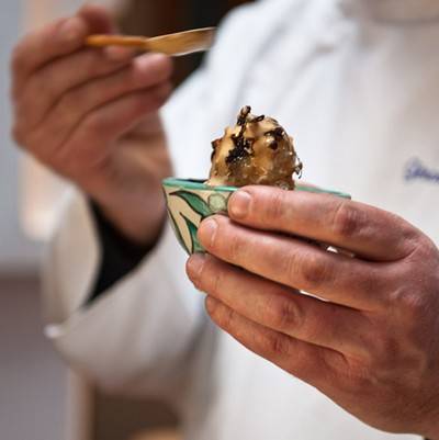 Sorbet au café et à la cardamome