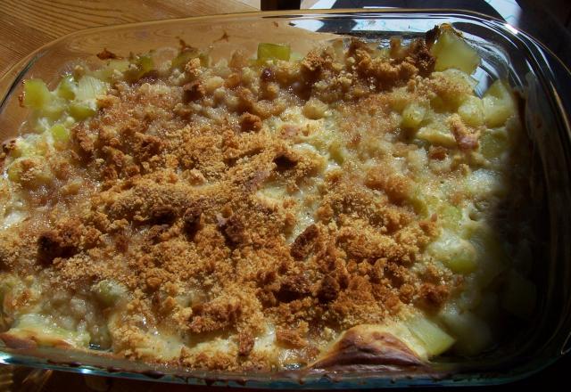 Gratin de courgettes à la béchamel