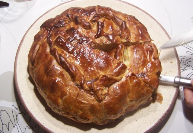 Tourte à la viande et fromage ail et fines herbes