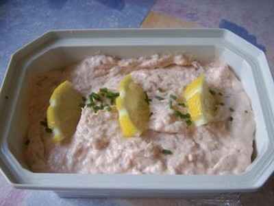 Terrine de rillettes aux deux saumons