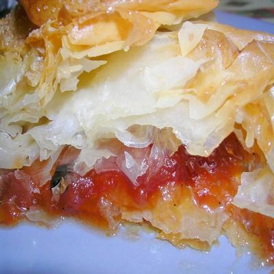 Tourtière à la compotée de tomates (dessert)