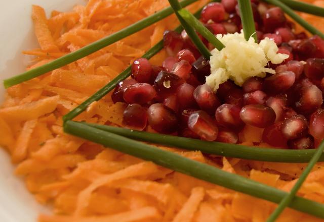 Salade de carottes et d'arilles de grenades