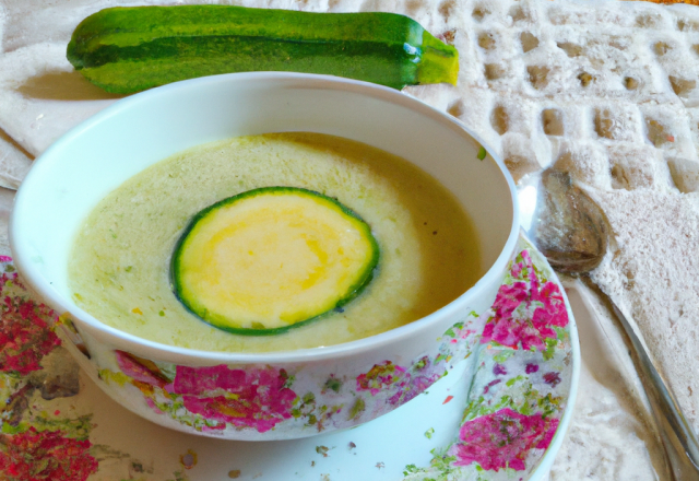 Potage à la courgette