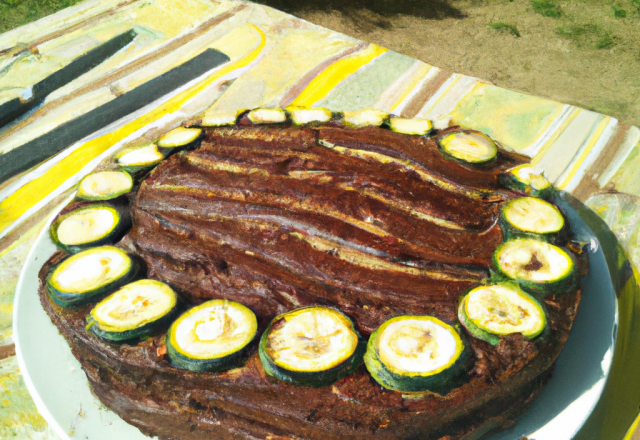 Gâteau chocolat courgettes