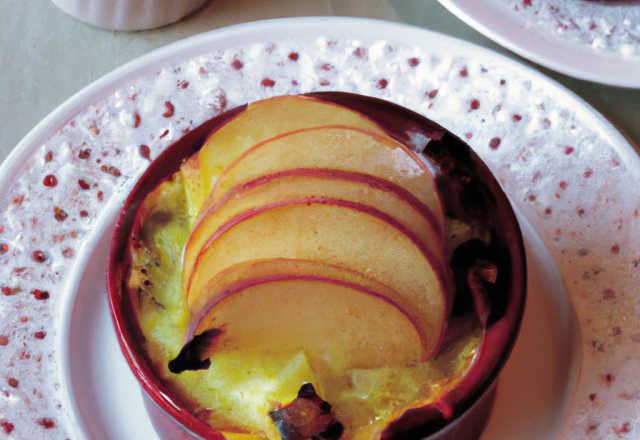 Soufflé de pommes de terre aux fruits rouges