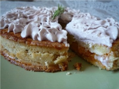 Tarte sablée romarin-abricot-lavande