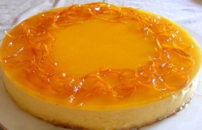 Bavarois Mangue et écorces d'oranges