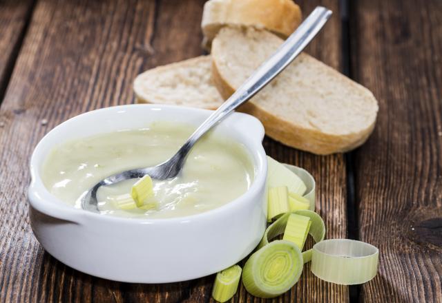 Soupe de blancs de poireaux