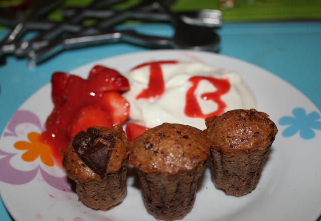 Financiers au chocolat maison