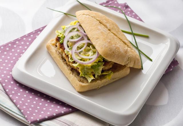 Burger au poisson façon 'Crab Cake'