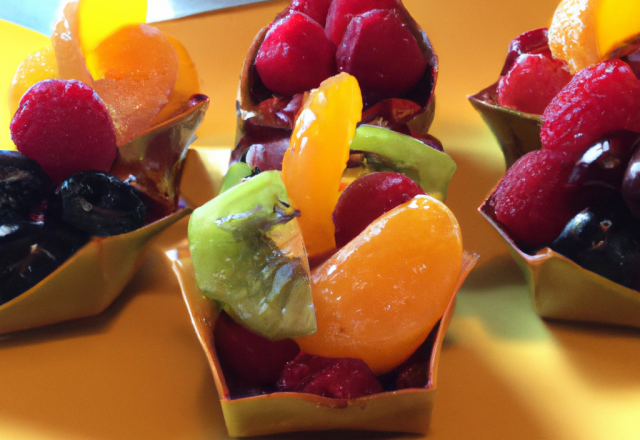 Papillotes aux fruits