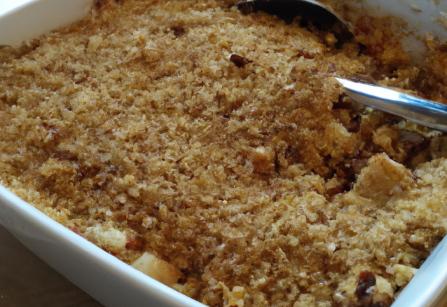 Crumble de bar au cumin