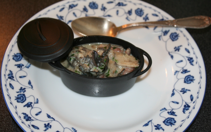 Cassolette d'escargots forestière