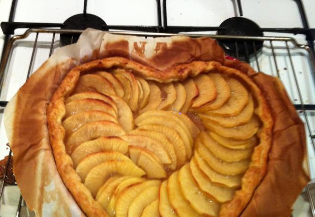 Cœur de tarte aux pommes