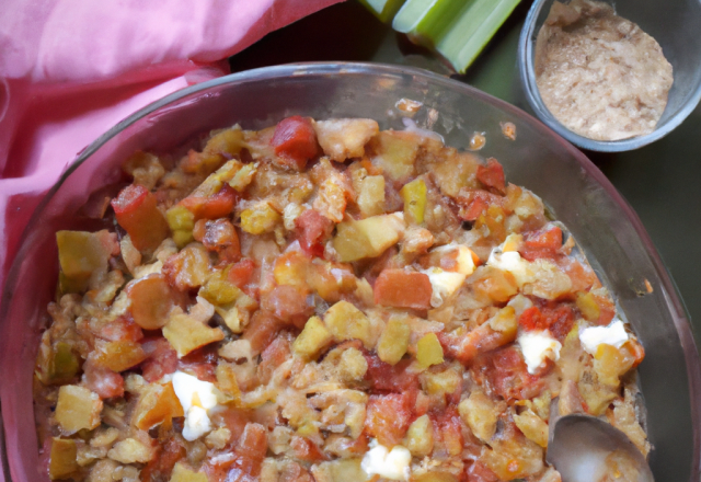 Crumble rhubarbe et arbouses