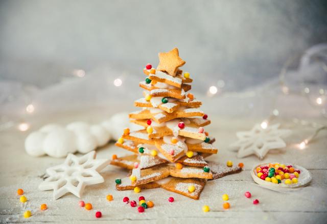 Sapin de Noël étoile aux amandes