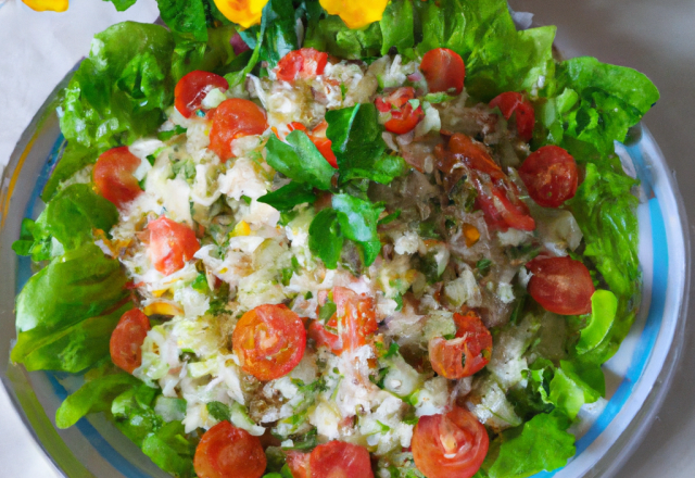 Salade de riz printanière