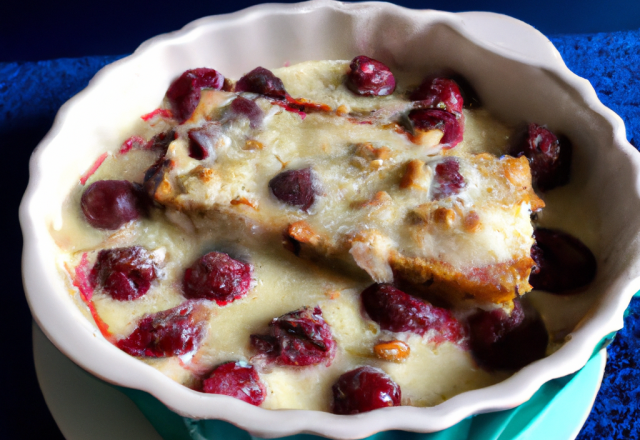 Gratin de cerises aux amandes maison