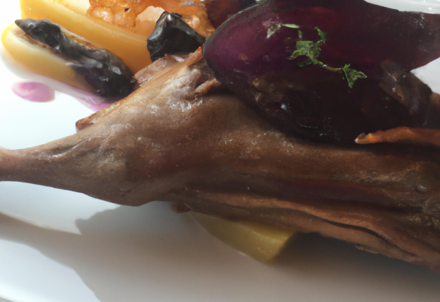 Confit de canard aux Rattes