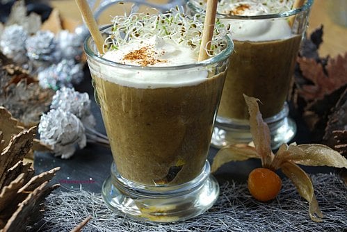 Cappuccino de lentillons de Reims au foie gras