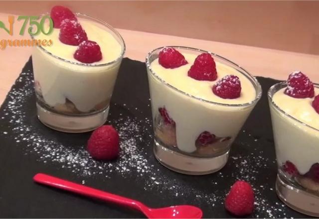 Frais et onctueux : le tiramisu aux framboises