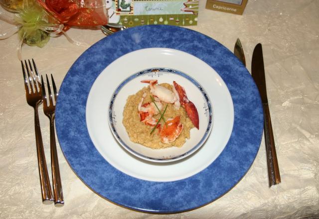 Homard sur quinoa façon Risotto