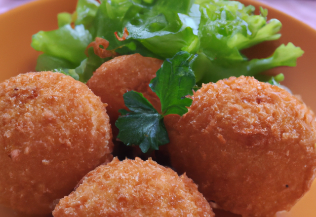 Croquettes au crabe, boule