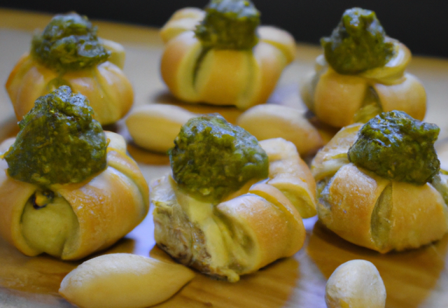 Mini pâtes et pesto frais