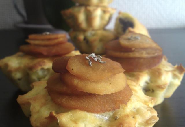 Muffins pommes de terre et boudin noir