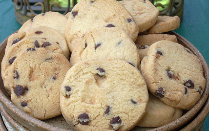 Shortbreads aux pépites de chocolat